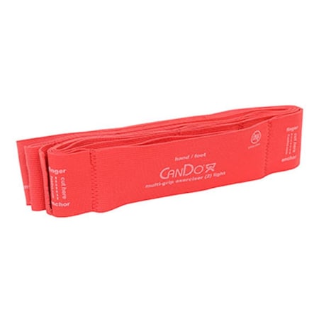 Fabrication Enterprises 6 ft. Cando Multi-Grip Exerciser, Red - Light 1717645