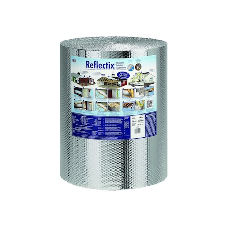 Reflectix Insulation 24" W X 100 ft. L R-3.7 to R-21 Reflective Radiant Barrier Roll 200 sq ft BP24100