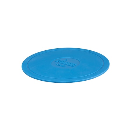 Lodge 7.25 Inch Deluxe Round Ocean Blue Silicone Trivet, 12PK AS7DT36