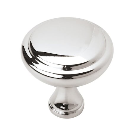 Amerock Arden Series Cabinet Knob, 1-1/4 in Projection, Zinc, Polished Chrome BP3734026