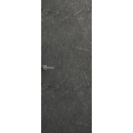 Sartodoors Invisible Solid Hidden Door with Handle, Planum 0010 Pietra with Black Hidden Frame 32" x 80" Right PLANUM0010HFB-PM007-32 x 80-RH-I