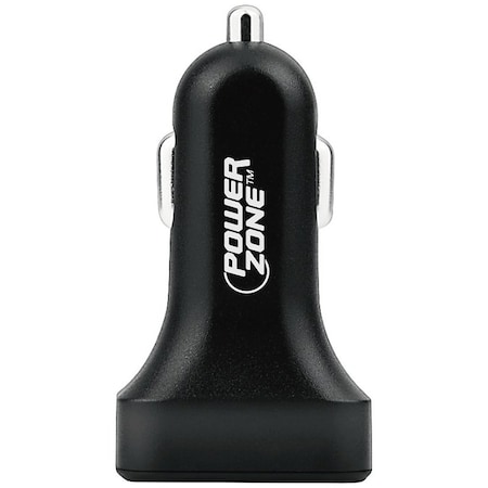 Powerzone Dual USB Car Charger, Black U12