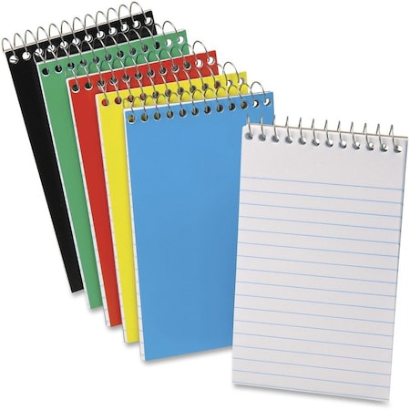 Esselte Pocket Size Memo Notebook, 3" x 5", Narrow Ruled, Top Wirebound, White, 50 Sheets/Pad 25093