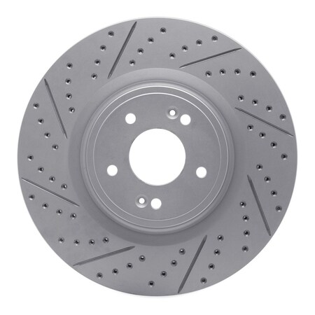 Dynamic Friction Co DFC Geoperformance Rotor - Drilled and Slotted 830-21038R