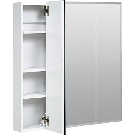 Zenith Frameless Beveled 23-5/8'' Wx25-1/2'' Hx4-1/2''D Tri-View Surface Mount Medicine Cabinet M24