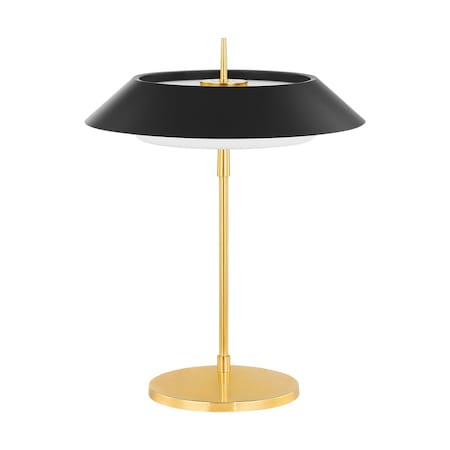 Hudson Valley Lighting Westport 3 Light Table Lamp 18 In. Aged Brass/Soft Black L4323-AGB/SBK