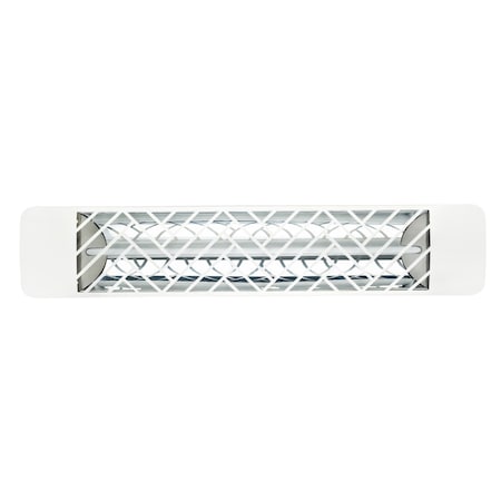 Eurofase 304 SS 39in Single Element 2500W 240V Heater, White, Chevron Decor Plate EF25240W1