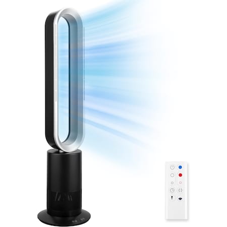 Simple Deluxe 45 Inch Bladeless Tower Fan with Remove, Cooling Fan for Indoor Use, Oscillating Fan for Home Bedro HIFANXBLALES45BS01