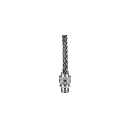Hubbell Wiring Kellems Wire Management, Deluxe Cord Grips, Straight Male, .875-1.000 in, 1 in, with Mesh 7401025