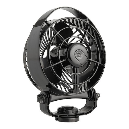 Seekr Car Fan, Plastic, 3 Speeds, 12/24V DC 7483CABBX