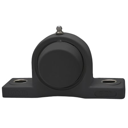 Ami Bearings SINGLE ROW BALL BEARING - 1-1/2in NARROW SET SCREW BLACK PILLOW BLOCK OPN/CLS COV BPPL8-24CEB