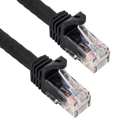 Sanoxy 35ft Cat6a 600 MHz UTP Snagless Ethernet Network Patch Cable, Black SNX-CBL-LDR-C6110-1035