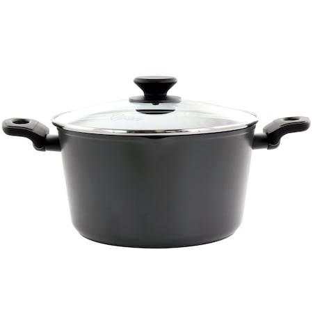 Oster Kingsway 5.5 Quart Aluminum Nonstick Dutch Oven in Black With Lid 137522.02