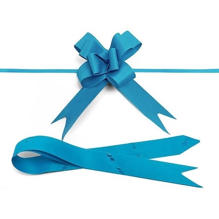 Nashville Wraps 4 Electric Blue Textured Poly Butterfly Pull Bows, 25PK 14TEB