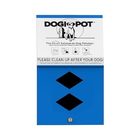 Dogipot Pet Waste Station, Powder-Coated 1002BLUE-2