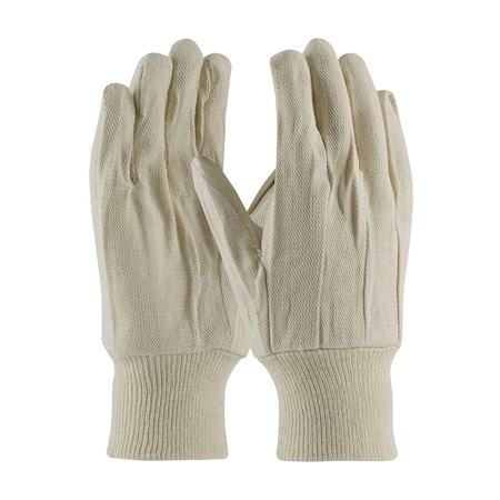 Pip Premium Grade Cotton Canvas Single Palm Glove, Knit Wrist, 12PK 90-908
