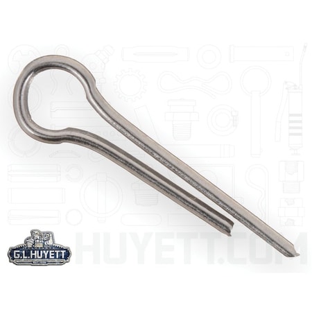Huyett Cotter Pin, 300 Stainless Steel, 0.047 in Dia x 0.250 in Effective Length CPS-046-0250