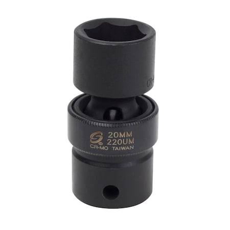 Sunex 1/2 in Drive 20Mm Universal Impact Socket 220UM