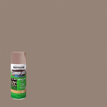 Rust-Oleum Spray Paint, Khaki Camouflage, Flat, 12 oz 279177
