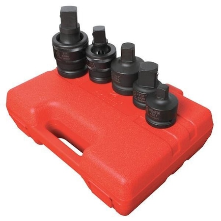 Sunex Multi-Drive 3/4 in & 1 in Drive Adapter & Universal Joint 5-Piece Impact Set 4405