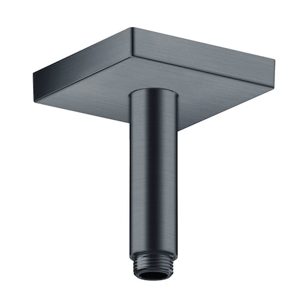 Axor ShowerSolutions Extension Pipe for Ceiling Mount Square, 4" in Brushed Black Chrome 26437341