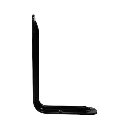 Zoro Select Shelf Bracket, Black, 125 lb cap. 913WM6