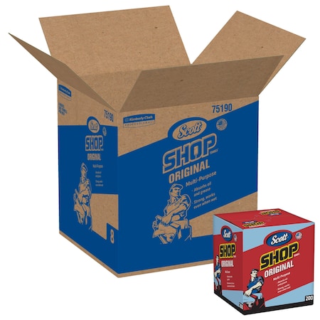 Scott SCOTT Shop Towels Blue POP-UP Box 75190