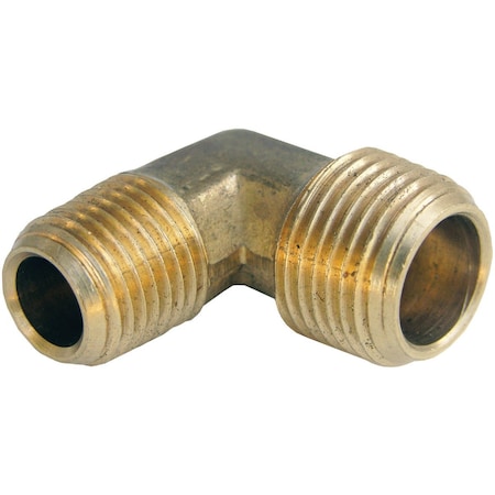 Westlake Pipe & Fittings 3/8'' MPTx1/4'' MPT 90 Deg. Brass Elbow, 1/4 Bend 17-8829