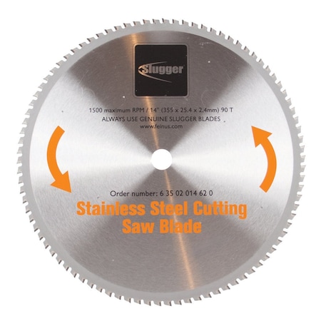 Fein 14", 90-Teeth Cutoff Saw Blade, Stainless Steel 63502014620