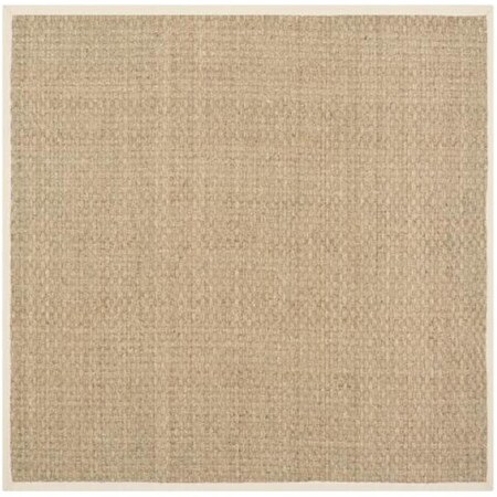 Safavieh 4 x 4 ft. Natural Fiber Power Loomed Square Area RugNatural & Beige NF114A-4SQ