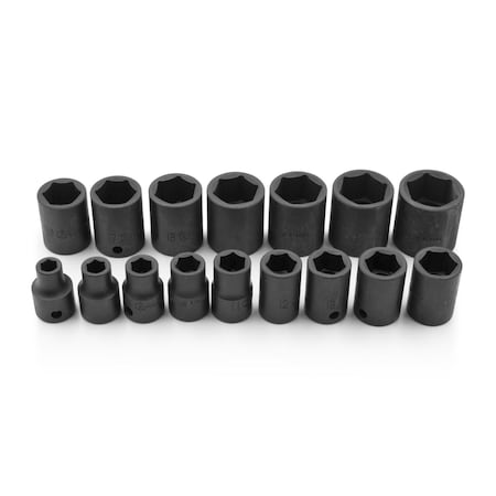 Genius Tools 16PC 3/8in Dr. Metric Impact Sockets Set TF-316M