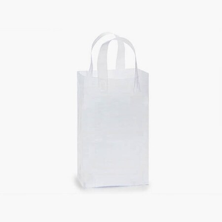 Nashville Wraps Clear Frosted Plastic Gift Bags, Debbie 8x6x14, 3 mil, 25PK 25DFRP