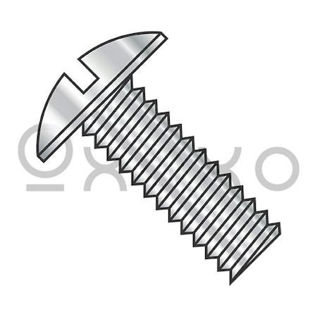 10-24X5/8 Slotted Truss Machine Screw Fully Threaded 18-8 Stainless Steel, 3000PK