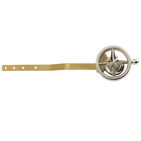 Kingston Brass Front Mount Toilet Tank Lever with Knurled Handle, Polished Nickel KTRNK6