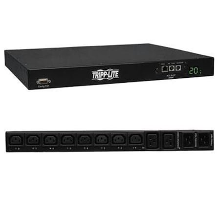 Doomsday Power Strip, Switched, (8) C13, (2) C19, IEC-320 C20, 12 ft. DO3458995