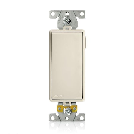 Leviton Lev-Lok Decora Plus 1P 15A Light Almond M5691-T