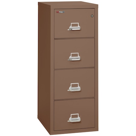 Fireking 4 Drawer, 1 Hr Fire & impact rated, 25" depth Legal Tan 4-2125-CTN
