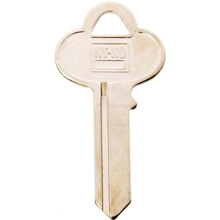 Hy-Ko Key Blank, Brass, Nickel, For: Corbin Russwin Cabinet, House Locks and Padlocks 11010CO3