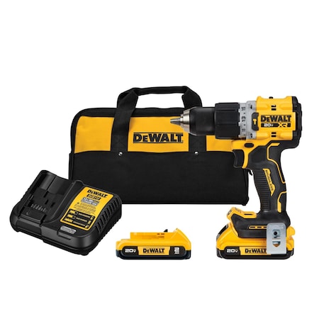 Dewalt Cordless Hammer Drill, 20V DC, 1/2" Chuck DCD805D2