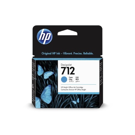 Hp 712 (3ED67A) DesignJet T210, T230, T250, T650 Series Cyan Ink Cartridge (29 ml) 3ED67A