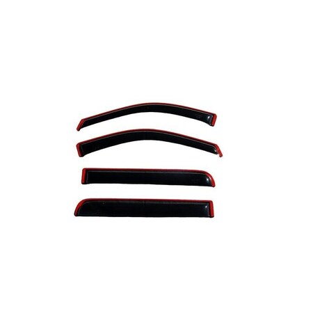 Ventshade Rainguards, Aerodynamic Design, In-Channel, Smoke, Acrylic, Set Of 4 194443