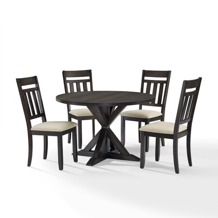 Crosley Hayden 5-Piece Round Dining Table Set For 4 KF13027SL