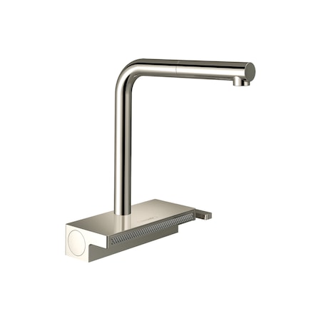Hansgrohe Aquno Select Kitchen Faucet, 2-Spray Pull-Out, 1.75 GPM in Polished Nickel 73836831