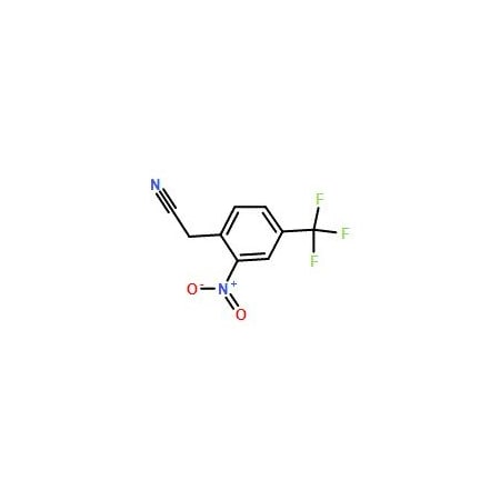 Ak Scientific 2-(2-Nitro-4-(trifluoromethyl)phenyl)acetonitrile (250mg), CAS 13544-06-4 6328AA-250mg