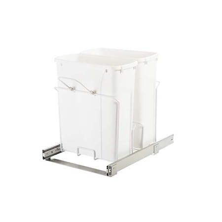 Kv Waste Pullout 20QT Double White SBM15-2-20WH