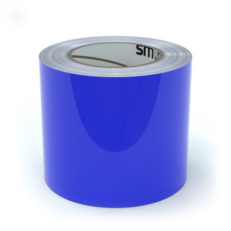 Smart Stripe Carpet Tape, Vinyl film, 4 in W., 75 ft L., 4 mil Thickness SCT407