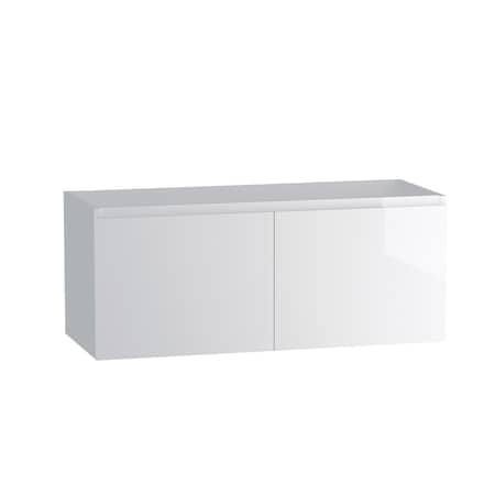 Homeroots 48" White Wood Freestanding Bathroom Vanity With White Sink And Two Drawers 627407
