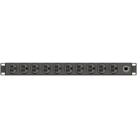 Liebert Power Strip, Rack Mounted, 5-20R, 5-20P, 10 ft., Black VP9563