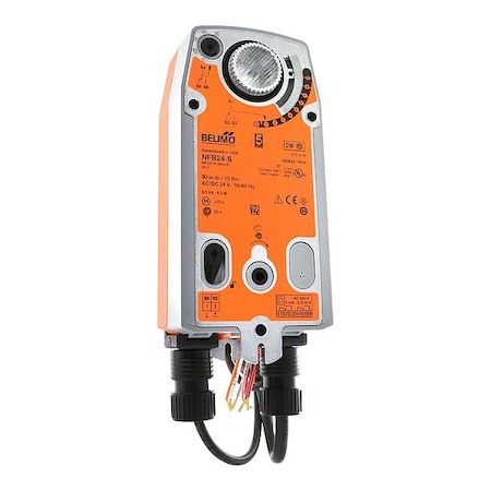Belimo 24v SR 95' Damper Act W/AuxSw NFB24-S