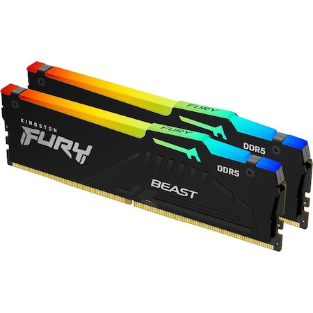 Kingston 16GB 5600MT/S DDR5 CL36 DIMM KIT OF 2 FURY BEAST RGB EXPO KF556C36BBEAK2-16
